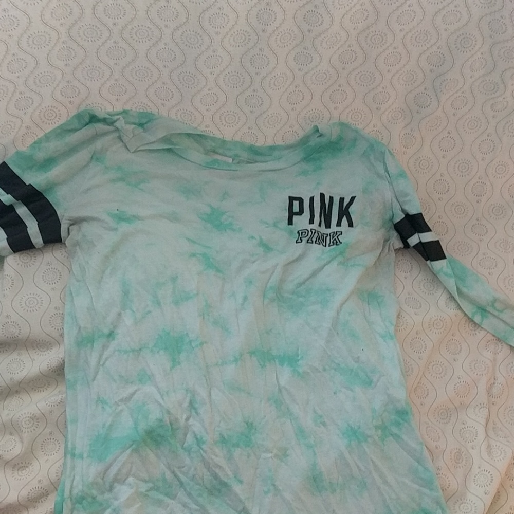 Mint blue tie dye shirt - Picture 1 of 1